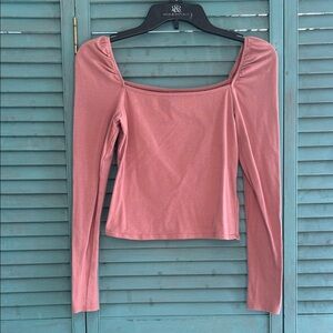 Wild Fable Dusty Pink Long Sleeve Blouse